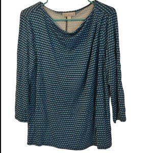 Dana Buchman Women's Cowl Top 3/4 Sleeves Size: XL